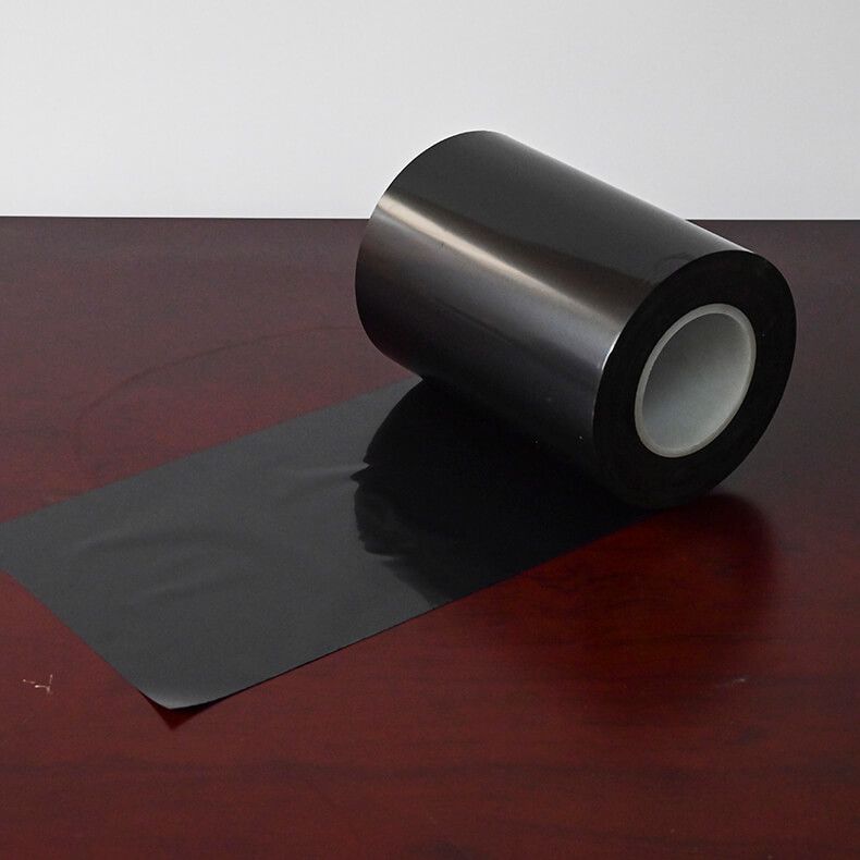 0125 mm schwarze Polyester-Mylar-PET-Folie in schwarzer Farbe zum Bedrucken