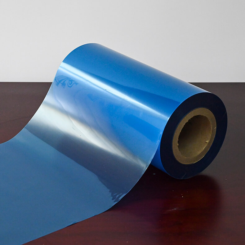 Blaues Farbetikett Bopet Blue Sheet Film