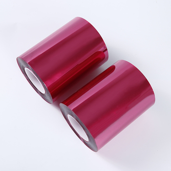 MOQ 1 Rote Farbe Bopet Mylar Pet Red Sheet Red Transparentfolie