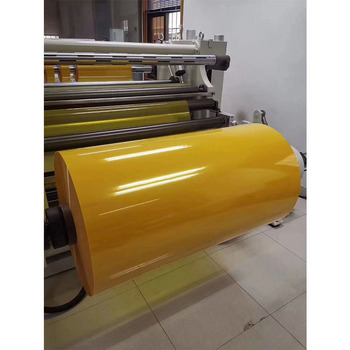 Moq1 China Gelbe Farbe Polyester Hochtemperatur Pet Yellow Sheet Film